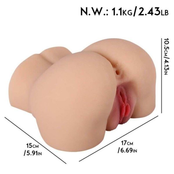 SA06 Realistic Big Buttocks Male Masturbator – Plump Ass with Tight Vagina & Anus